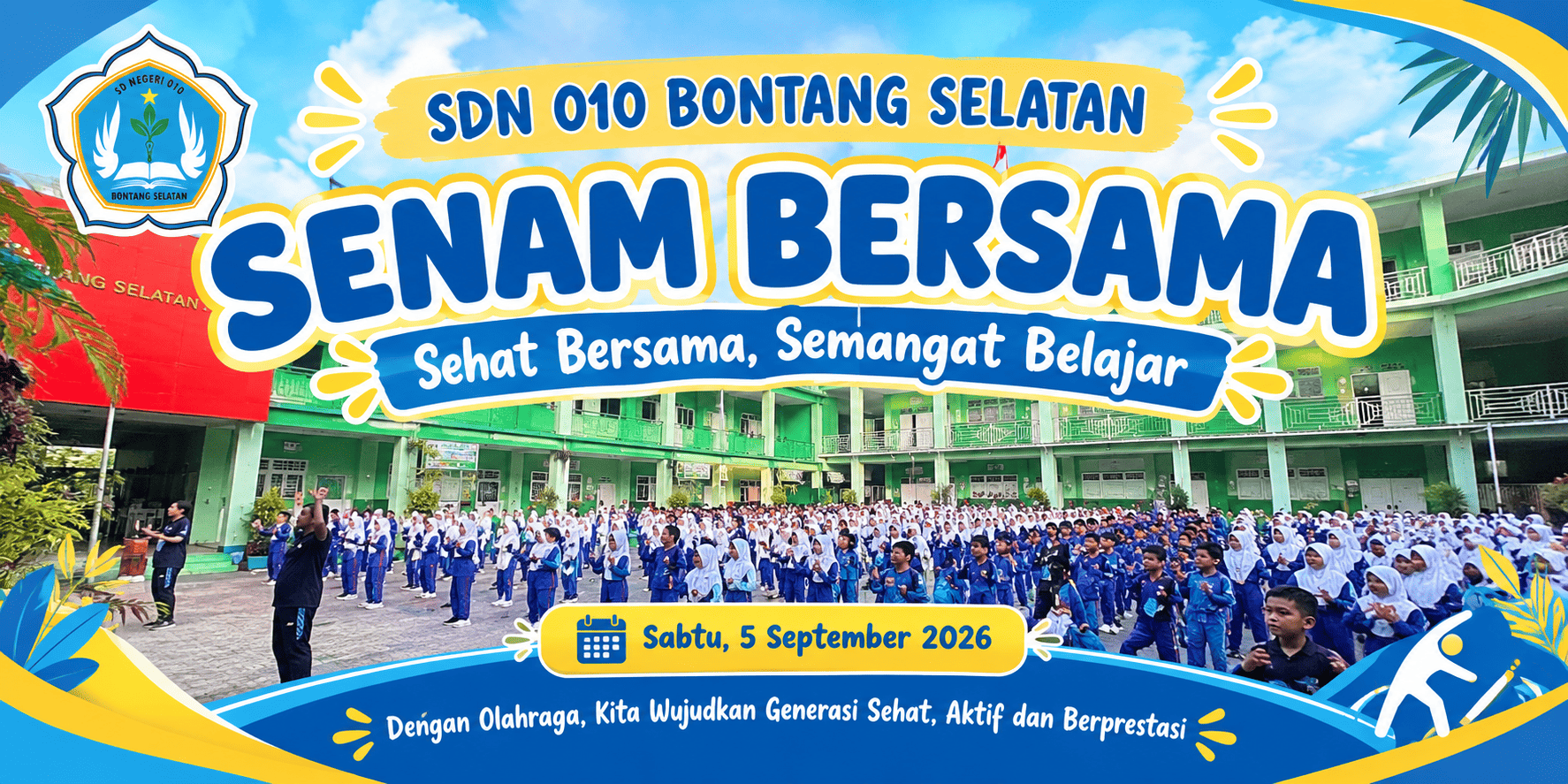 Senam Bersama di SDN 010 Bontang Selatan, Tingkatkan Kebugaran dan Semangat Warga Sekolah