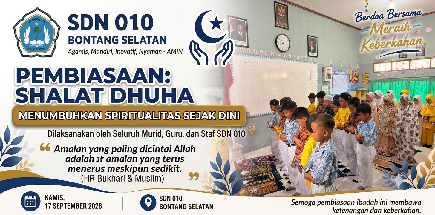 Penyesuaian Kondisi Cuaca: Pembiasaan Shalat Dhuha dan Infaq SDN 010 Bontang Selatan Dialihkan ke Kelas Masing Masing Akibat Kabut Asap
