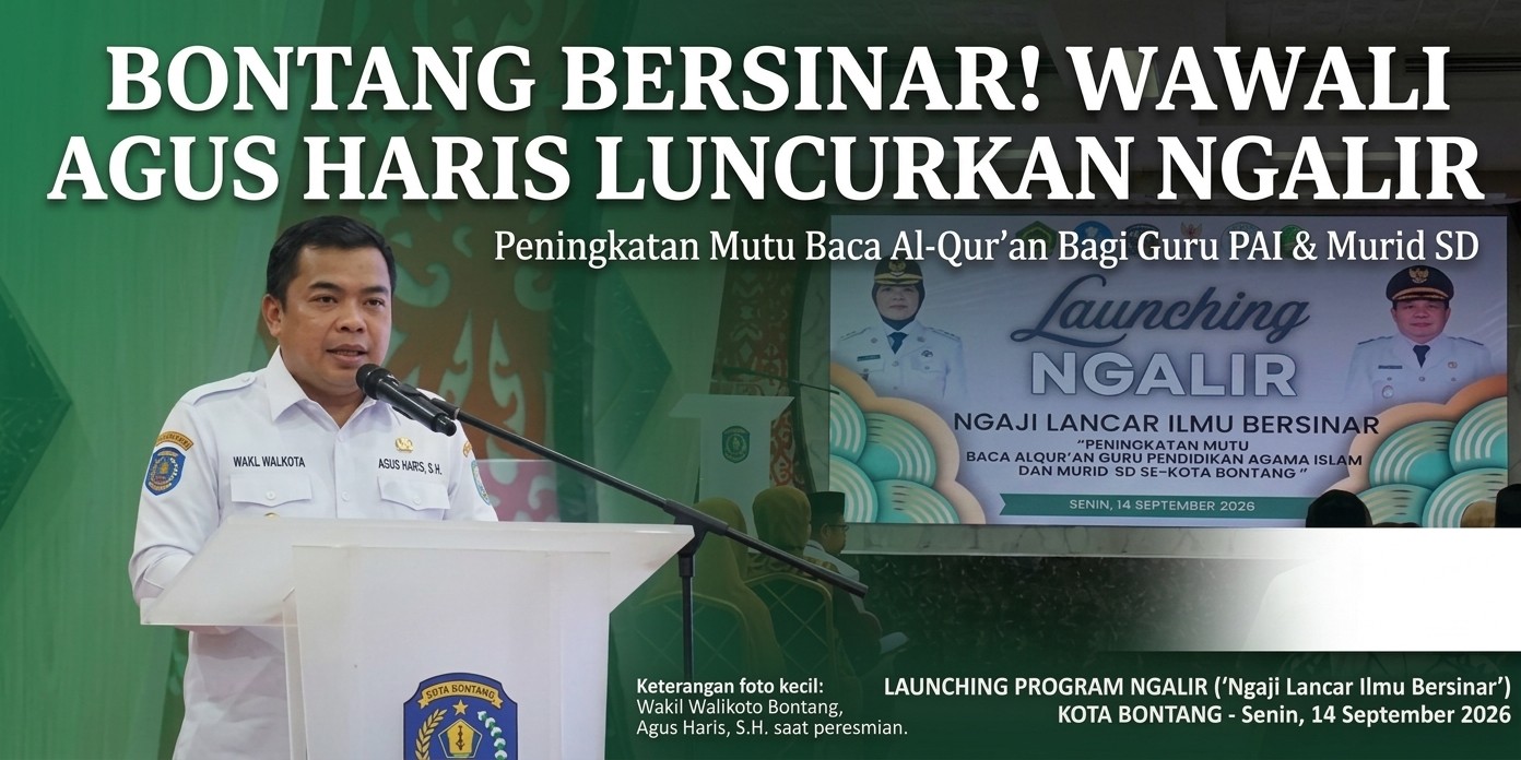 Wakil Walikota Bontang Resmi Luncurkan Program NGALIR untuk Tingkatkan Mutu Baca Alquran di Bontang